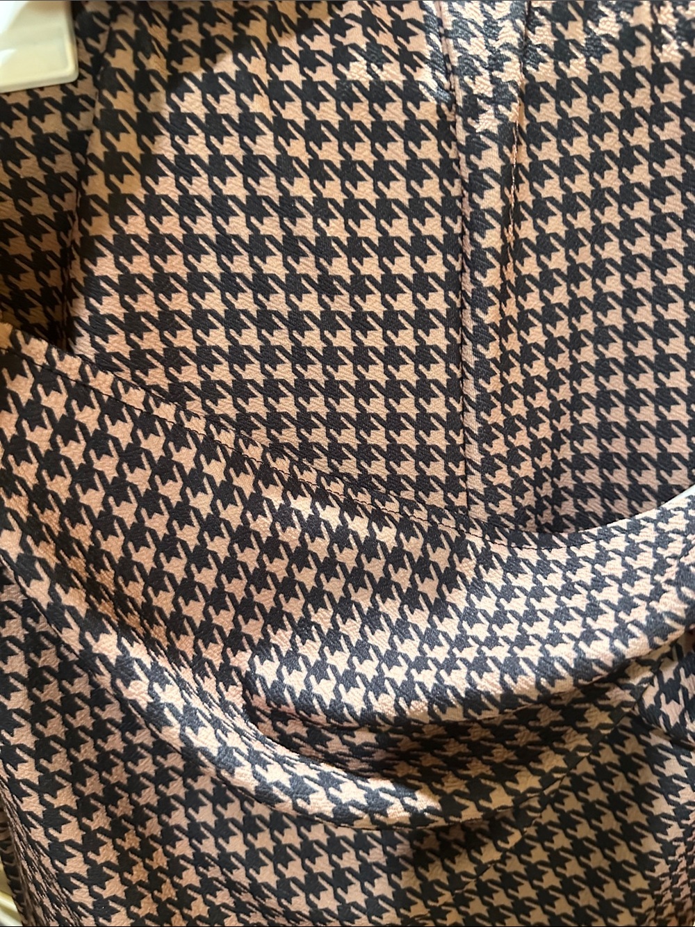 Chic Houndstooth Wrap Mini Skort in Brown and Black New Boutique - Picture 4 of 4